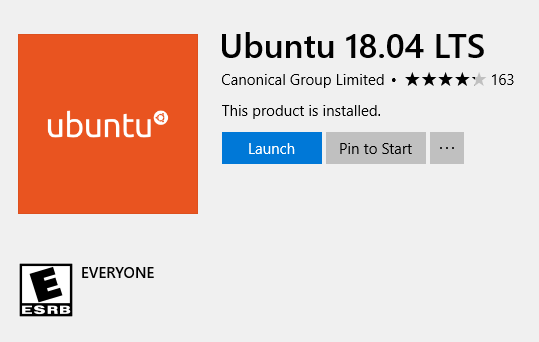 Launch Ubuntu distro